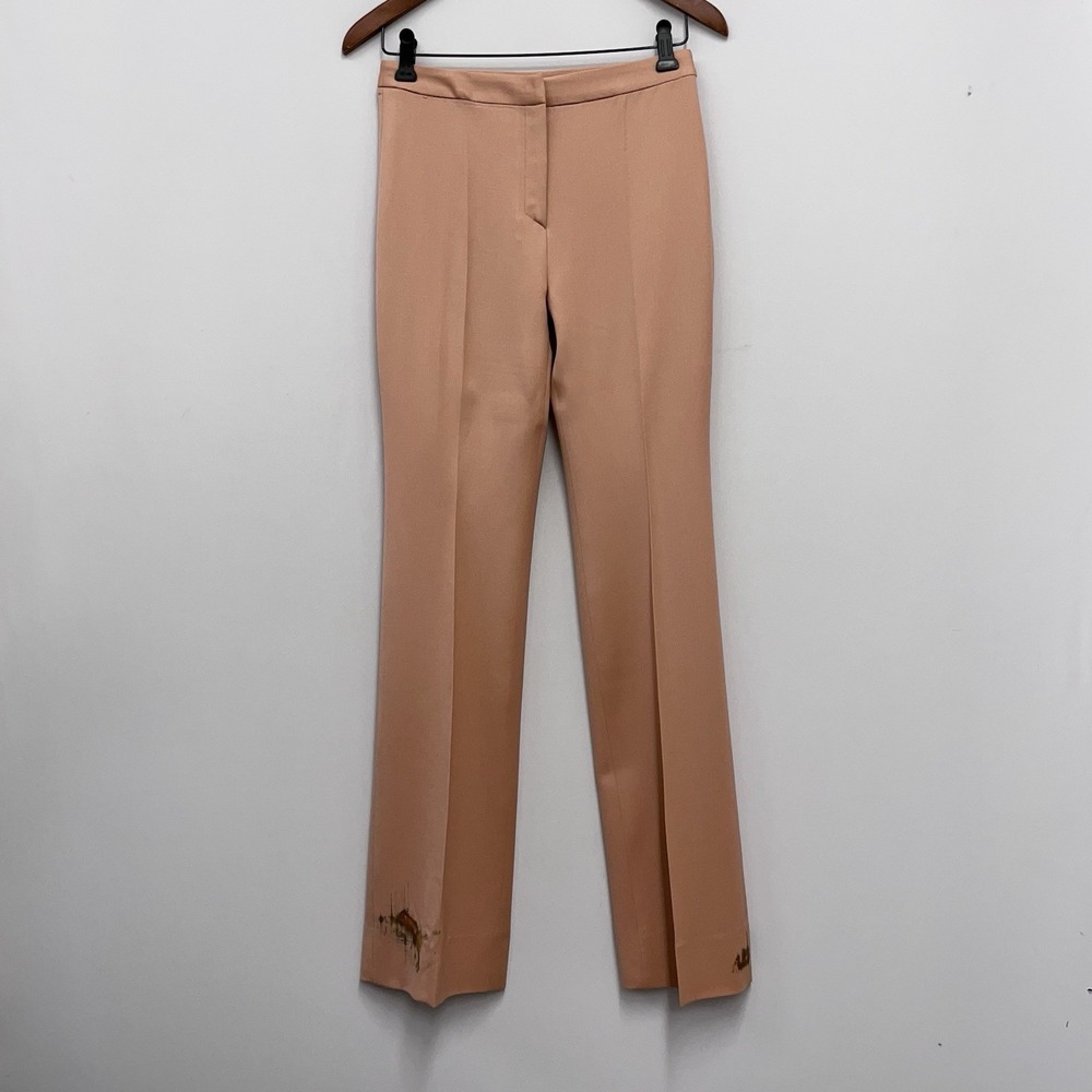 Vintage Gianni Versace Couture Pants Salmon Pink RARE Bottom Abstract Print 42 4